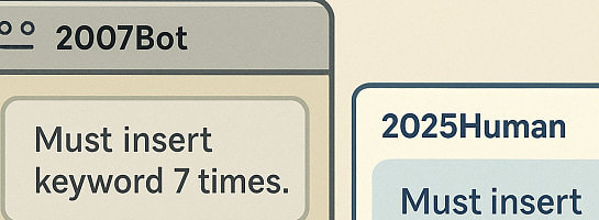 2007Bot Meets 2025Human
