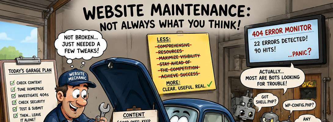 I Took My Website to the Garage… It Wasn't Broken