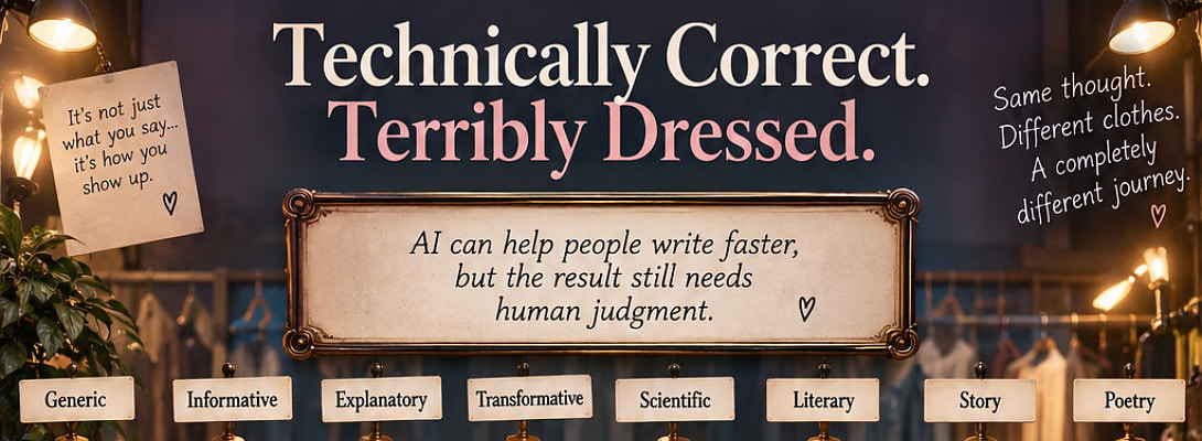 Technically Correct. Terribly Dressed.
