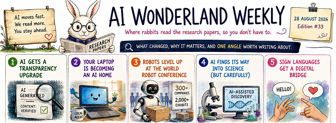 AI Wonderland Weekly - August 28, 2026
