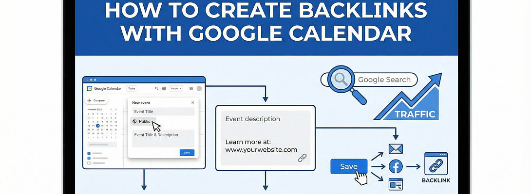 How to Create Backlinks with Google Calendar (The Smart, Ethical SEO Play for 2026