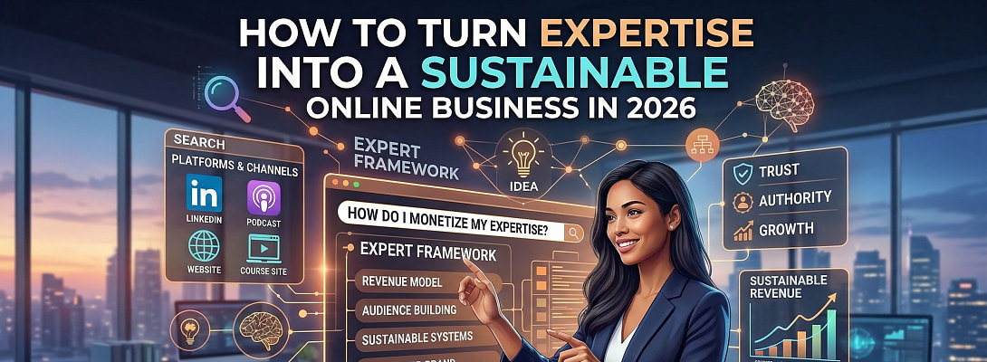 How to Turn Expertise Into a Sustainable Online Business in 2026