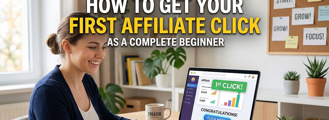 How to Get Your First Affiliate Click as a Complete Beginner