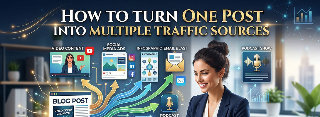 How to Turn One Post Into Multiple Traffic Sources