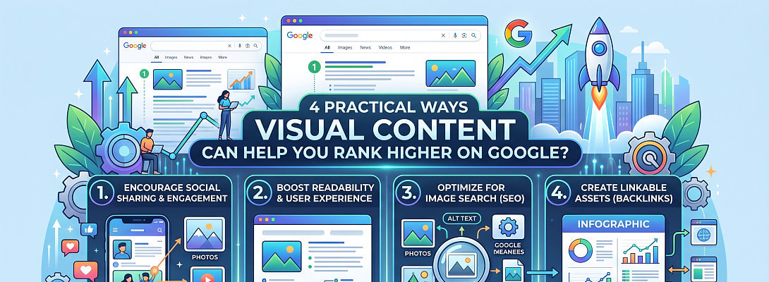 4 Practical Ways Visual Content Can Help You Rank Higher on Google