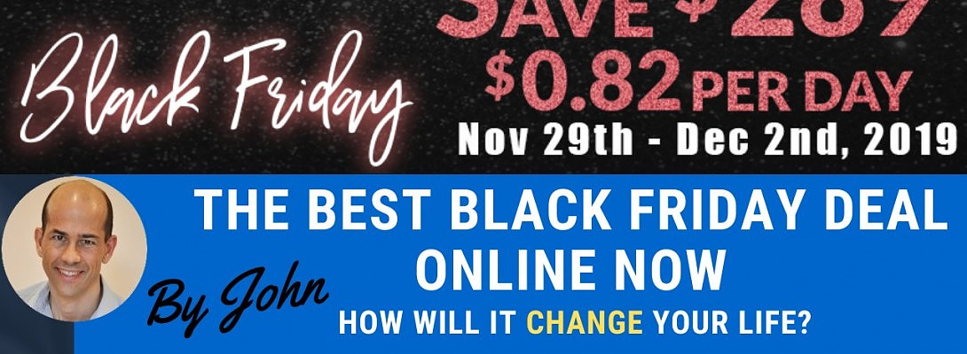 Black Friday-Cyber Monday at Wealthy Affiliate $0.82Day - The Cost of Your WA Premium Membership!