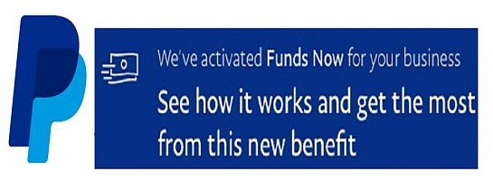 FUNDS NOW - a new PayPal Merchant Feature