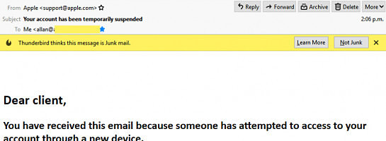 Dangerous Email Links - Be Aware!