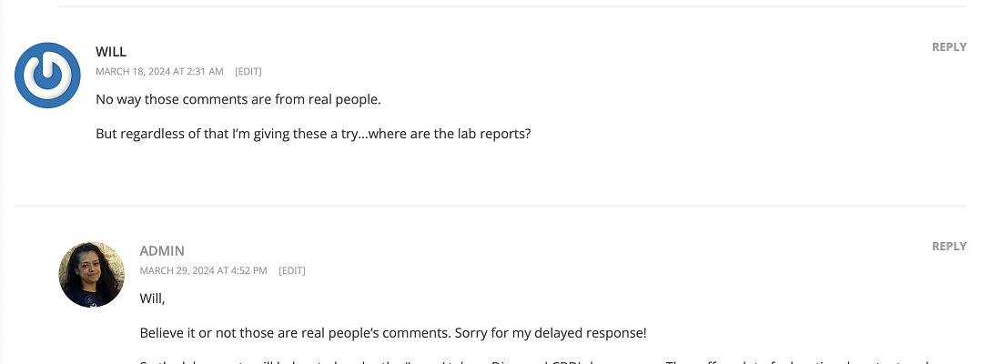 First Non-WA Comment!