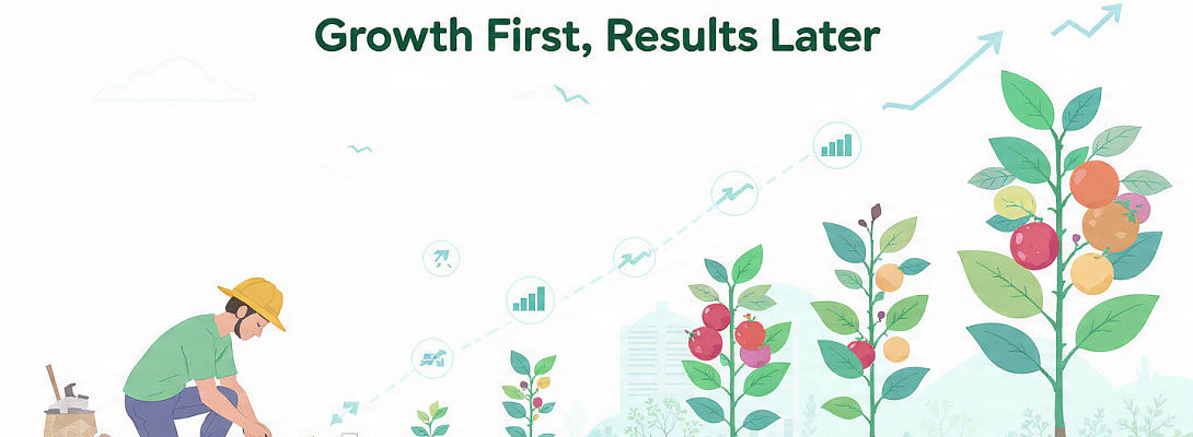 Results Come Later, Growth Comes First