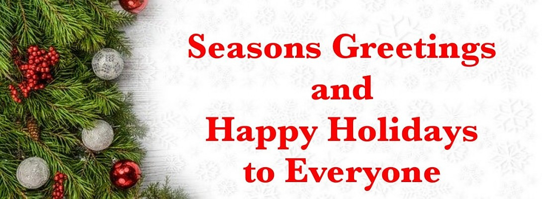 Seasons Greetings and a Huge Thank You