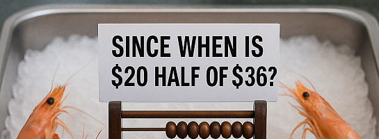 simple bag of prawns — and a lesson in common sense