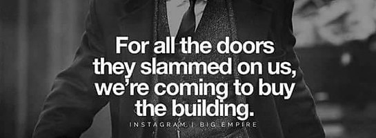 My Target is to buy all those houses whose doors were slammed at me