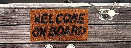 Google said "Welome on board"