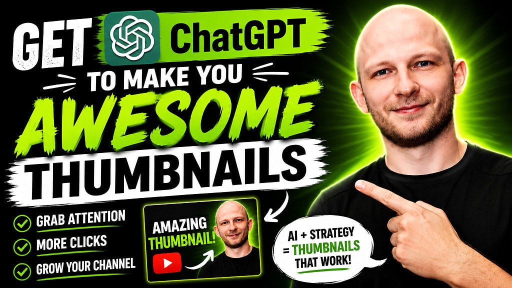 How to Make ChatGPT Make You Amazing YouTube Thumbnails That Include Your Photo