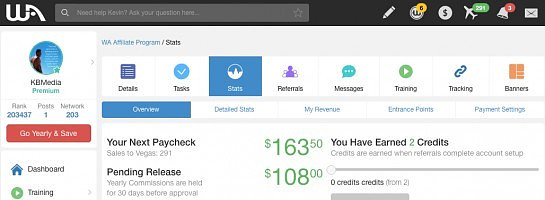 50 Days In and $187.00 in WA Commissions!