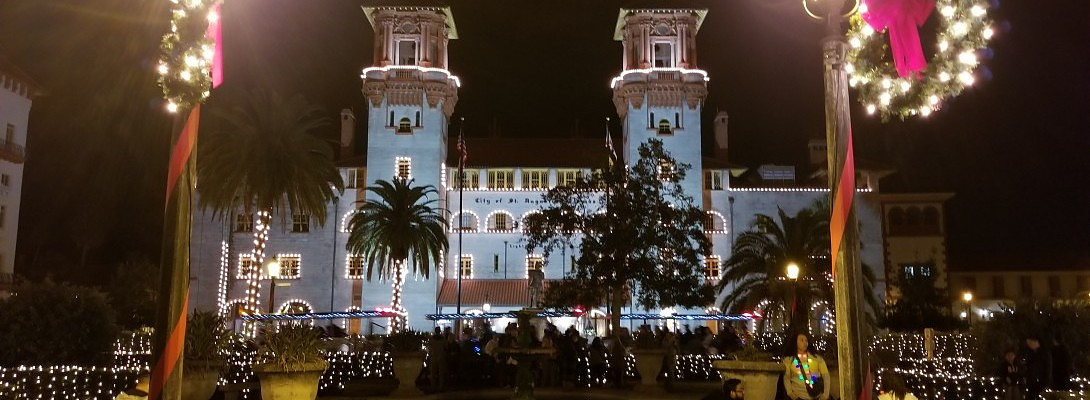 St. Augustine Florida Visit during the Thanksgiving Holiday ‘Nights of Lights’
