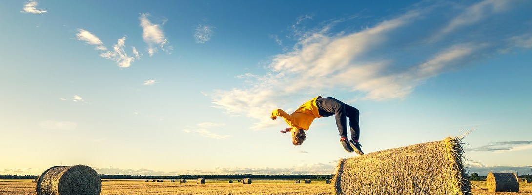 I'm litteraly doing backflips!