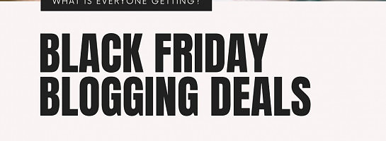 Black Friday Blogging Deals - What are you getting?