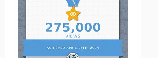 275000 views in 2 years and about 3 months on Youtube!?