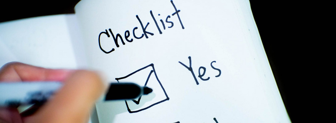 Checklists, Checklists and More Checklists