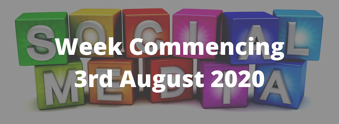 Social Media Content Ideas for wc 3rd August 2020