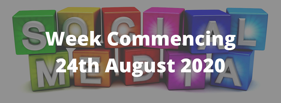 Social Media Content Ideas for wc 24th August 2020