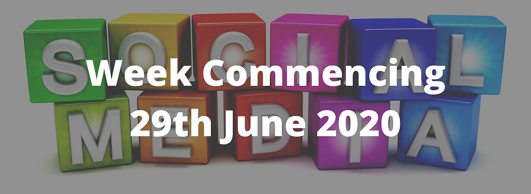 Social Media Content Ideas for wc 29th June 2020
