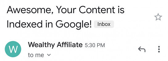 Indexed Again - Hard Work Pays Off