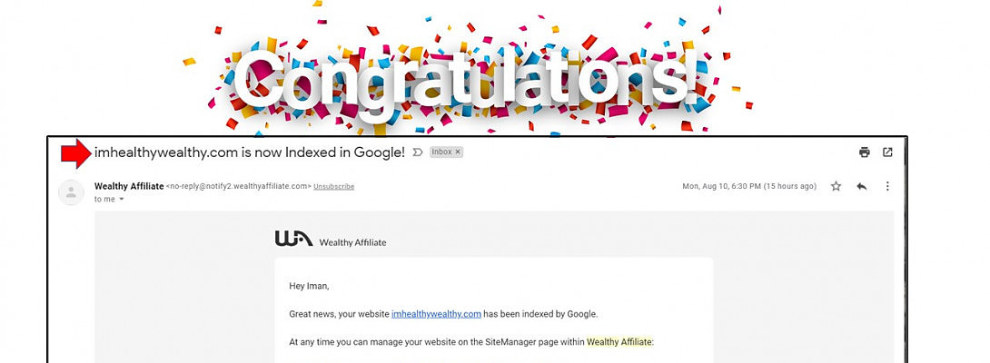 Power of Celebrating Small Win - My New Website Gets Google Indexed
