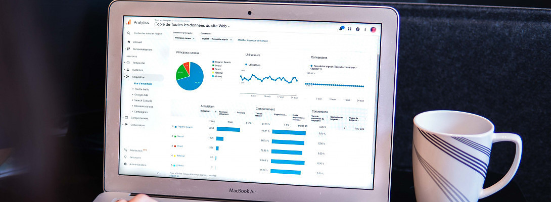 Google Analytics analysis.
