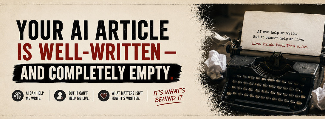 Your AI Article Is Well-Written — And Completely Empty