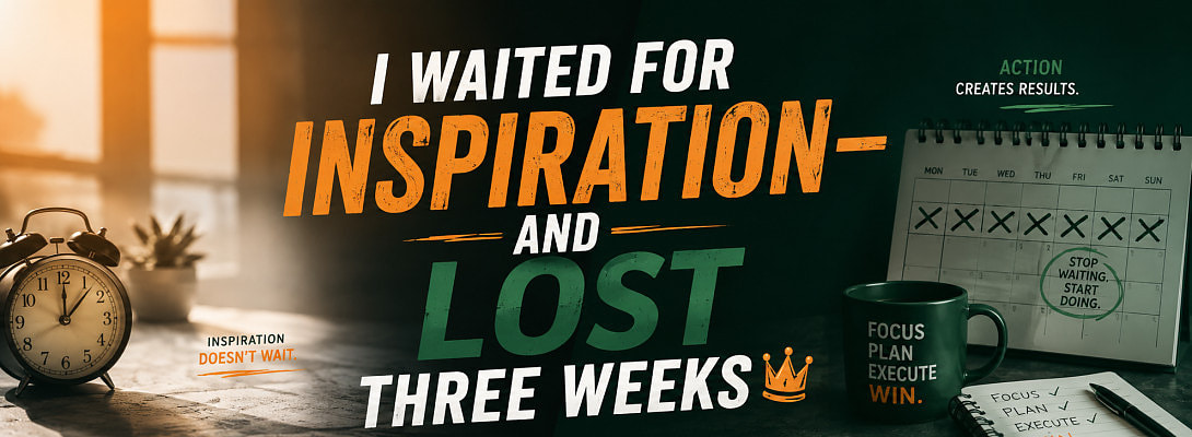 I Waited for Inspiration—and Lost Three Weeks