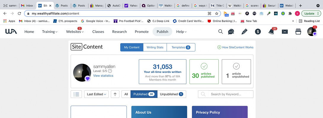 30 Posts & 30,000 Words