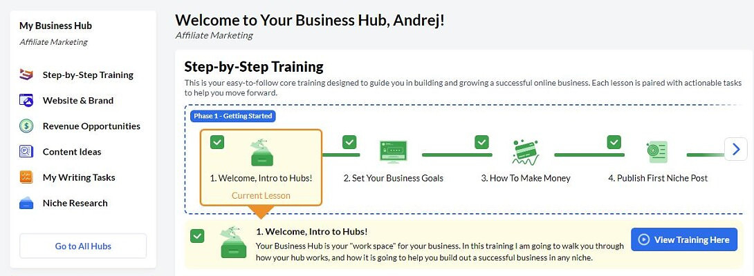 Wealthy Affiliate Business Hub Changes