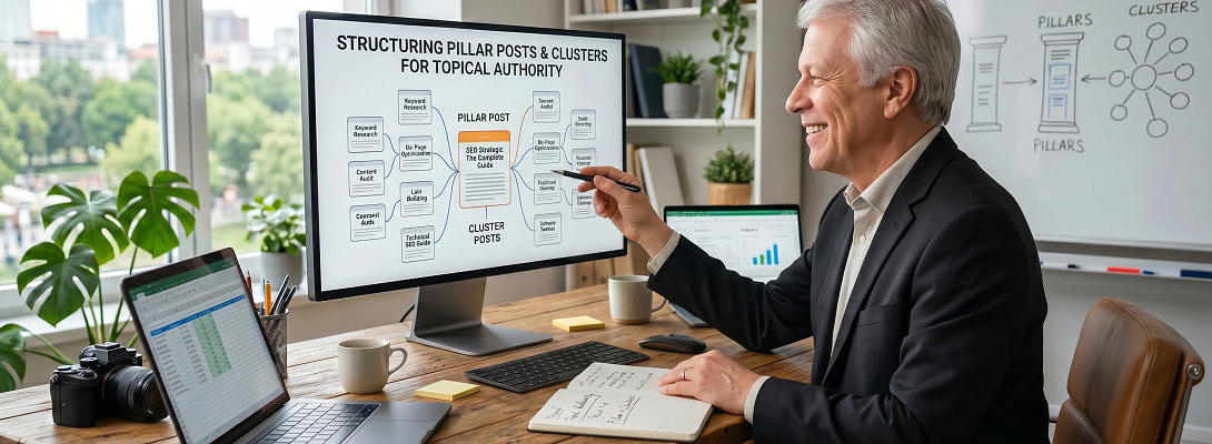 Structuring Pillar Posts and Clusters for Topical Authority