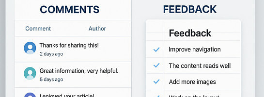 Site Comments vs. Site Feedback — What’s the Real Difference?