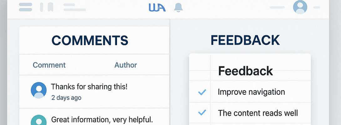 Site Comments vs. Site Feedback — What’s the Real Difference? (Updated & Restructure