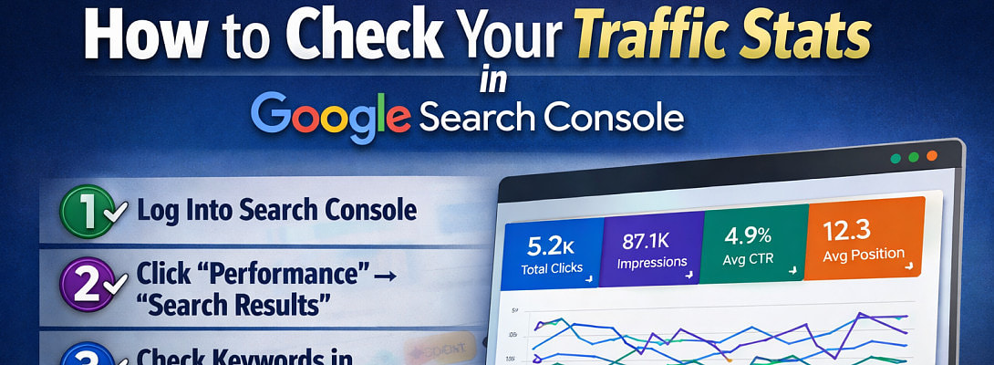 How to Check Your Traffic Stats in Google Search Console