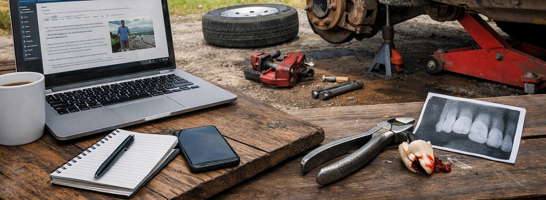 The Last Two Weeks: A Cracked Tooth, A Seized Brake Caliper, and Still Building Online