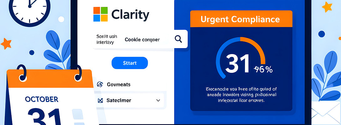 URGENT: Microsoft Clarity Users Must Comply with New Cookie Consent Requirements by October 31, 2025