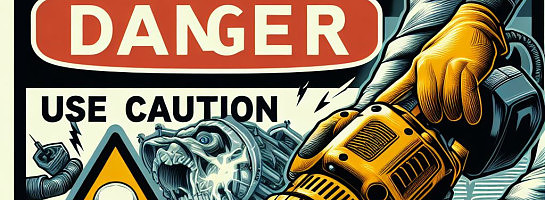 Danger, Use Caution - Power Tools in Use