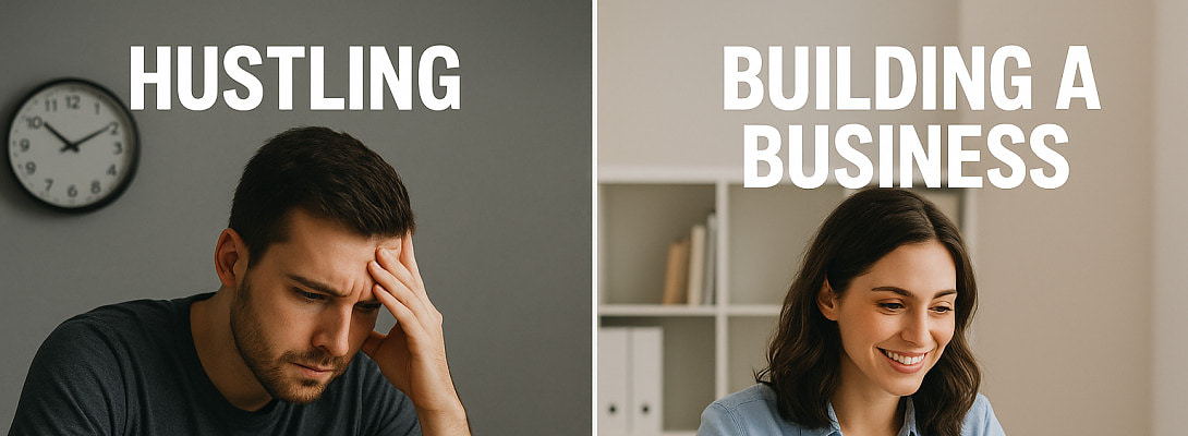 The Difference Between “Hustling” and “Building a Business