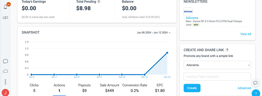 Affiliate Marketing Milestone: First Sale Update