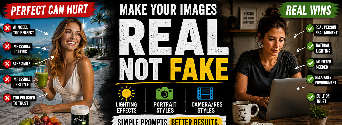 Why Real Images Beat Perfect Ones in AI Prompting