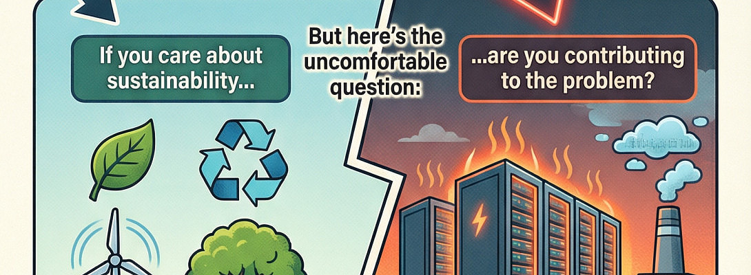 Can You Be Eco-Conscious and Still Use AI? Let’s Be Honest.