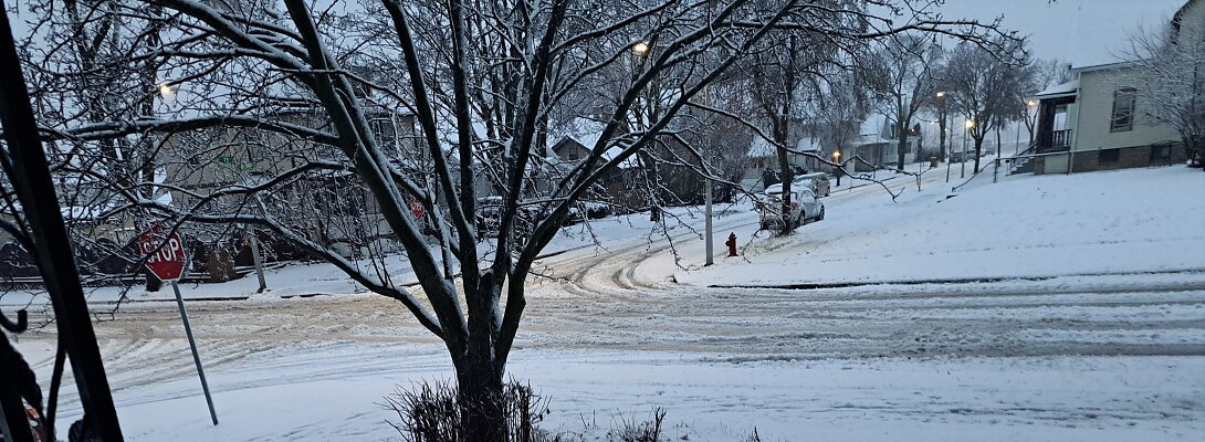 The first significant snow
