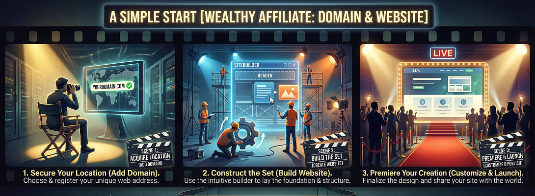 A Simple Start: How to Add a Domain and Build a New Website in Wealthy Affiliate
