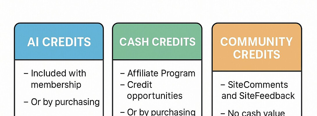 Understanding AI Credits, Cash Credits, and Community Credits at Wealthy Affiliate
