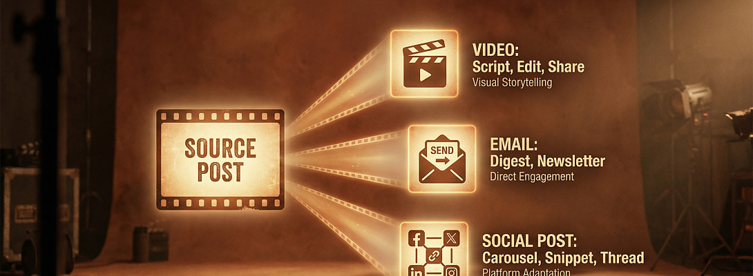 Repurposing Content: How One Post Became a Video + Email + Social Post